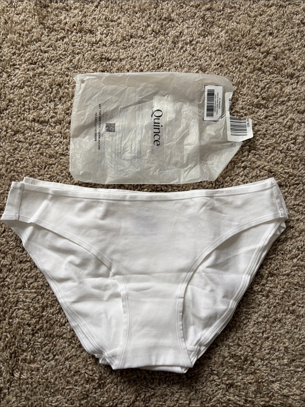 Quince White Organic Cotton Bikini 6-pack